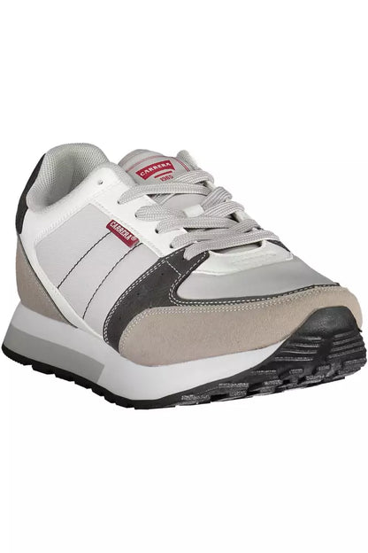 Zapatillas de piel ecológica color gris para hombre