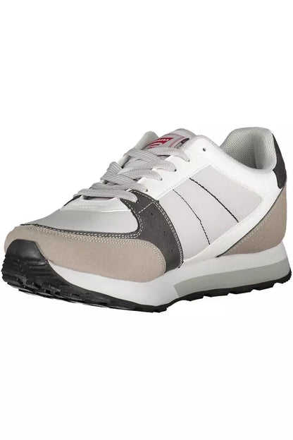 Zapatillas de piel ecológica color gris para hombre