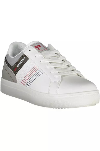 Zapatillas de piel ecológica color blanco para hombre