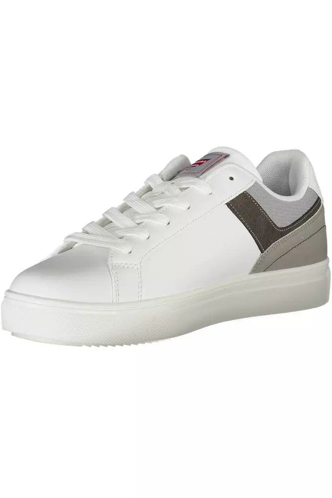 Zapatillas de piel ecológica color blanco para hombre