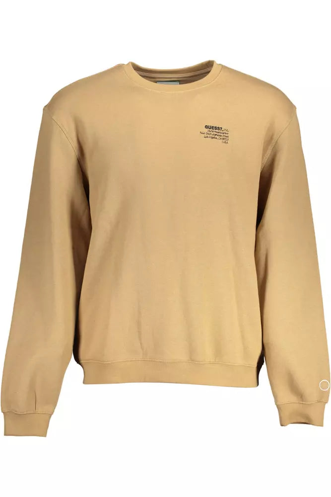 Beige Cotton Mens Sweater