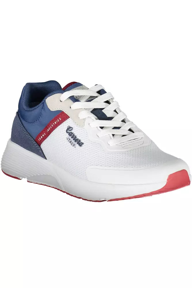 Zapatillas de piel ecológica color blanco para hombre