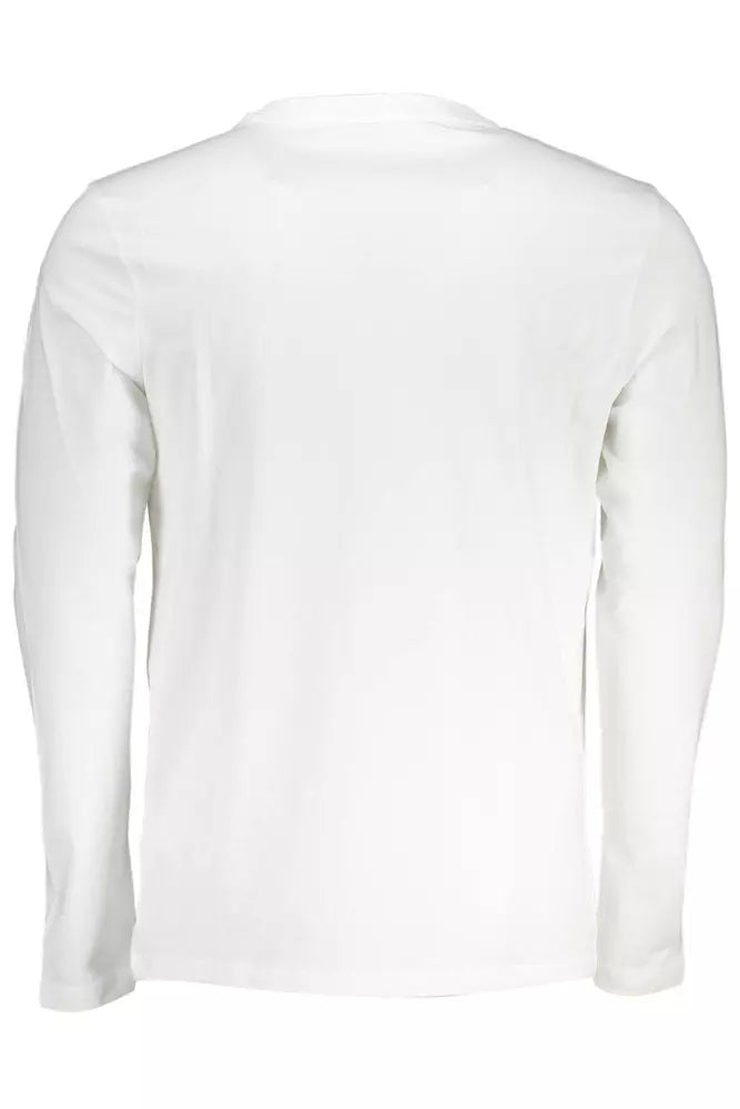 Camiseta blanca de algodón para hombre