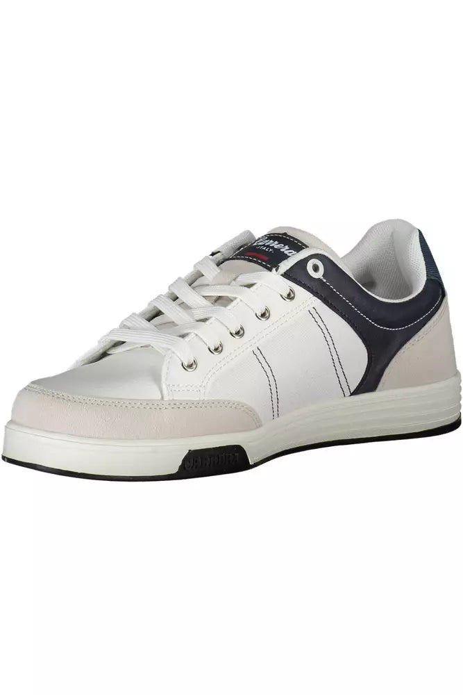 White Polyethylene Men Sneaker