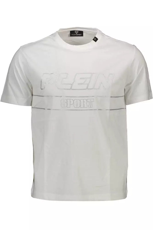 White Cotton Men T-Shirt