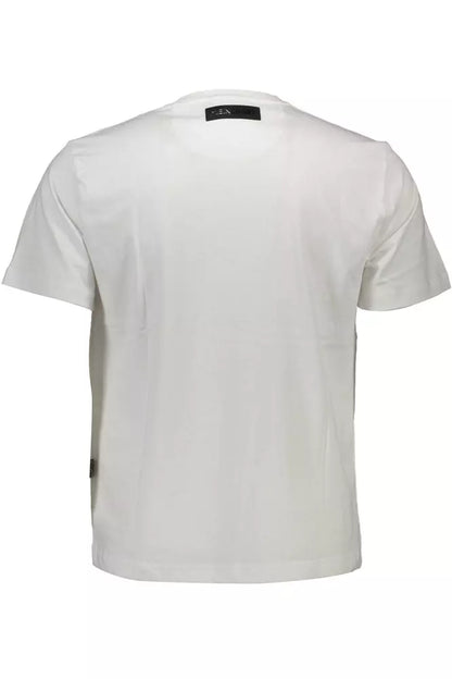 Camiseta de algodón blanca para hombre