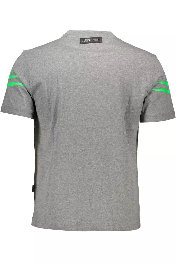 Camiseta de algodón gris para hombre