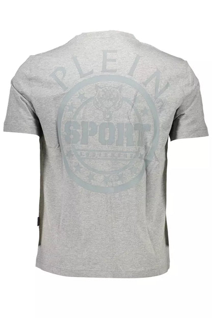 Camiseta de algodón gris para hombre