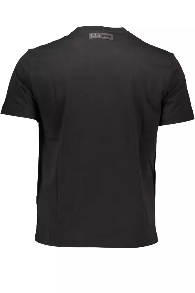 Camiseta negra de algodón para hombre