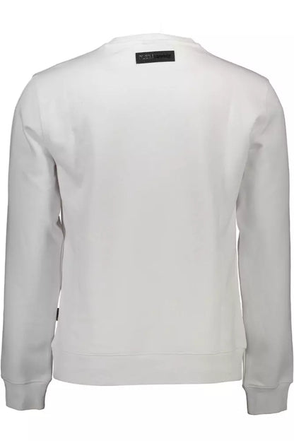 White Cotton Men Sweater