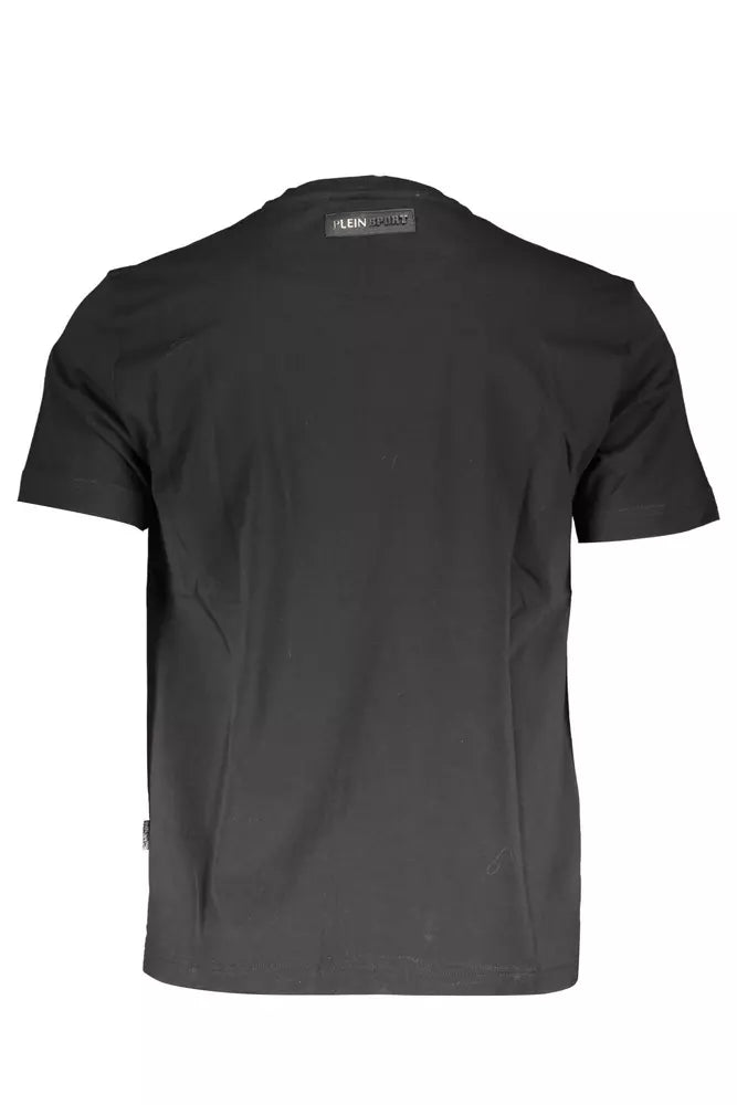 Camiseta negra de algodón para hombre