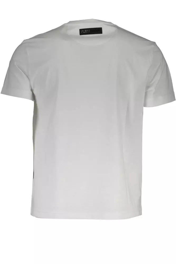 White Cotton Men T-Shirt