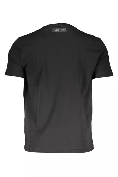 Camiseta de algodón negra para hombre