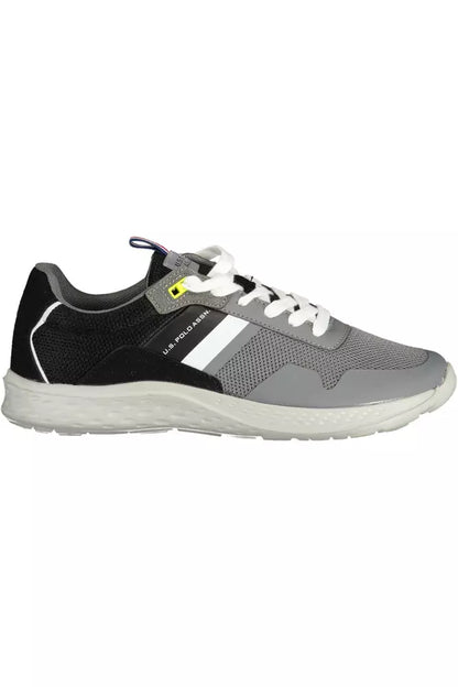 Zapatillas deportivas de poliéster gris para hombre