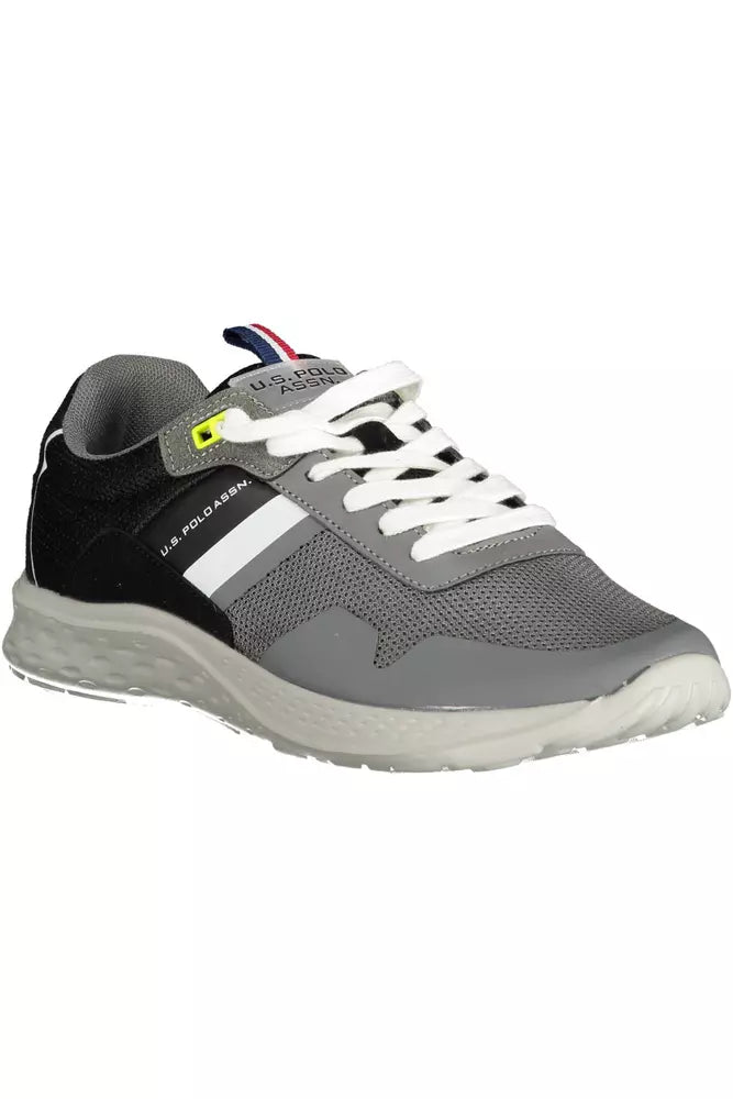 Zapatillas deportivas de poliéster gris para hombre