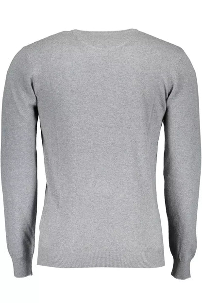 Suéter de lana gris para hombre