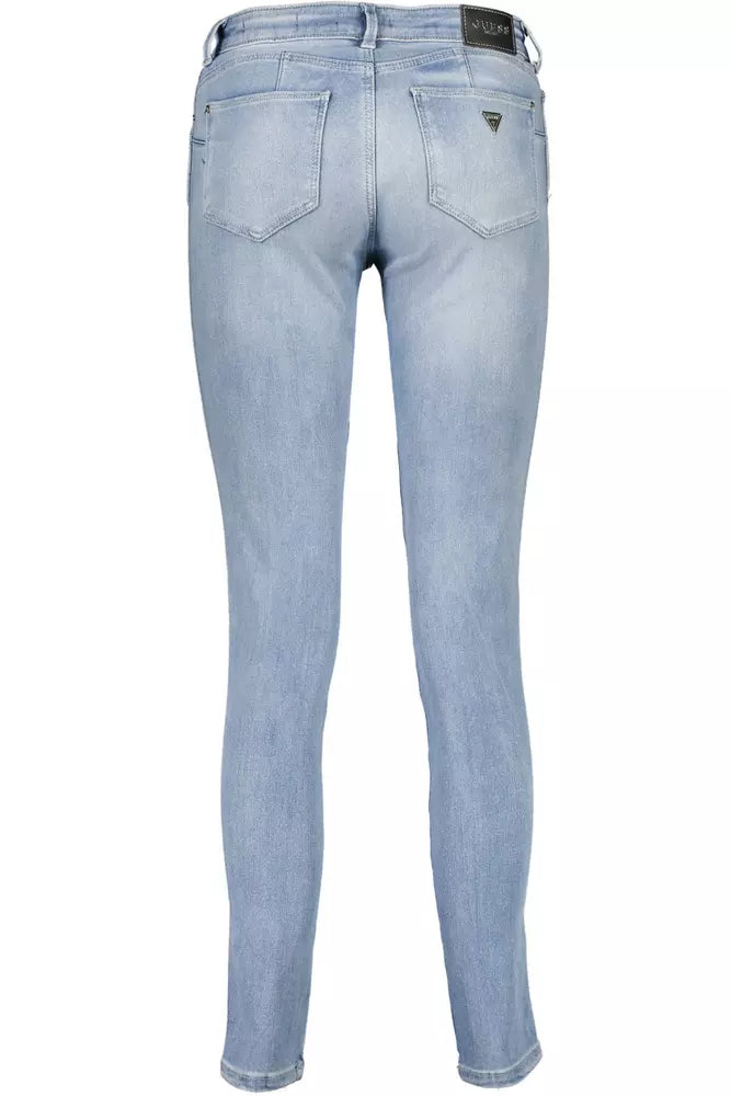 Light Blue Cotton Women Jeans