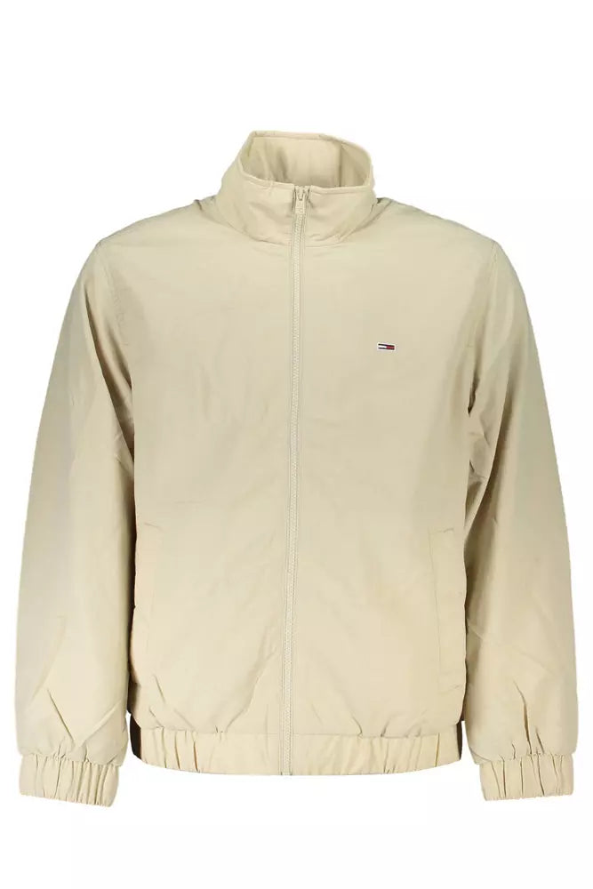 Beige Polyamide Men Jacket