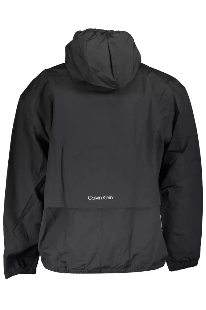 Chaqueta de algodón negra para hombre