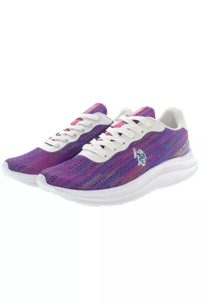 Zapatillas de mujer de poliéster color morado