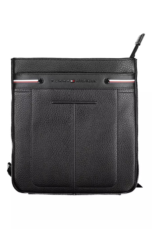 Bolso de hombro de polietileno negro para hombre