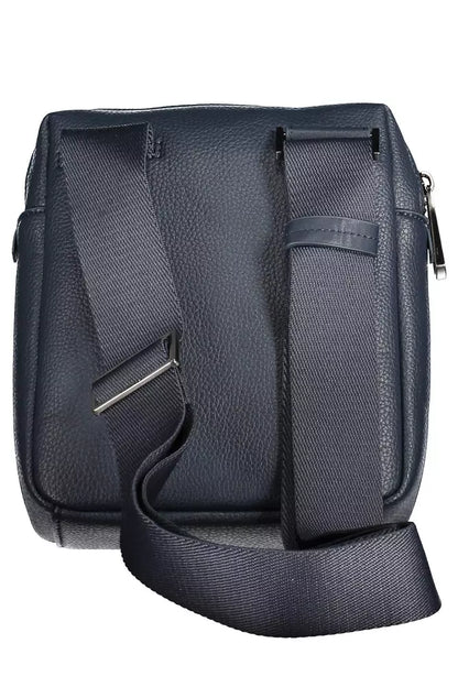 Bolso de hombro de poliéster azul para hombre