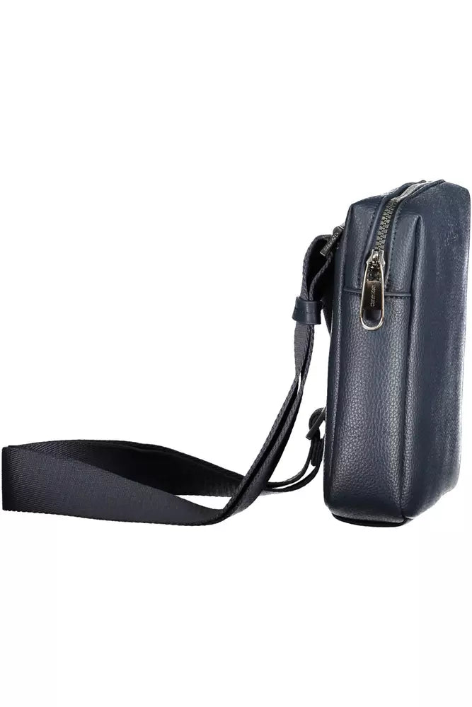 Bolso de hombro de poliéster azul para hombre