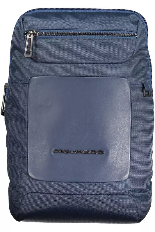 Bolso de hombro para hombre reciclado en color azul