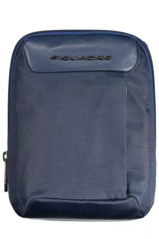 Bolso de hombro para hombre reciclado en color azul