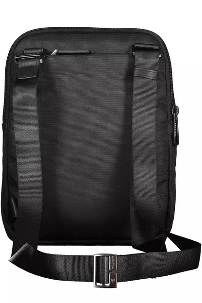 Black RPET Men Shoulder Bag