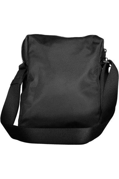 "Bolso de hombro para hombre de poliéster negro"