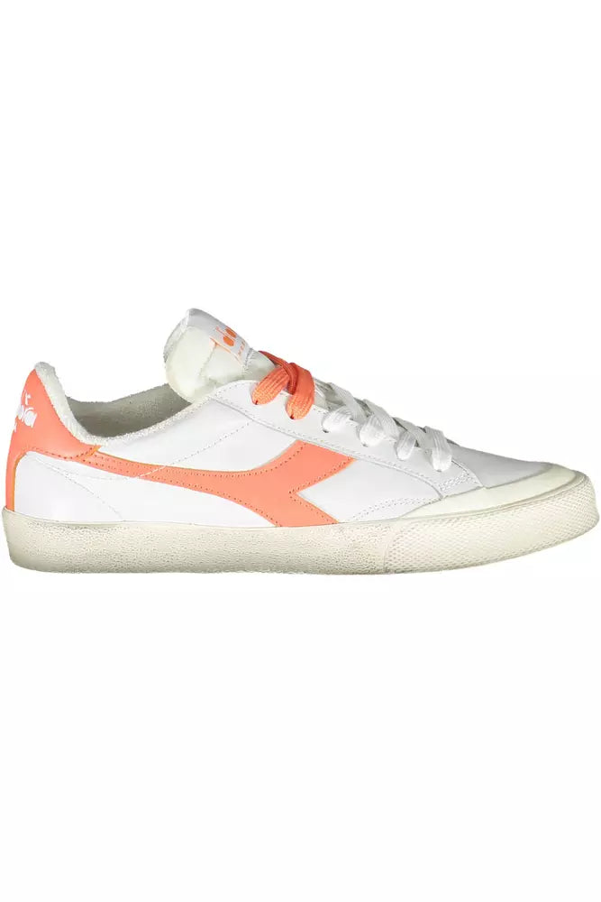 White Leather Women Sneaker