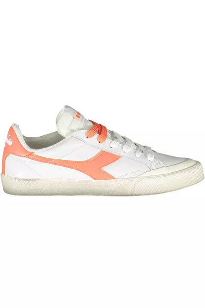 White Leather Women Sneaker