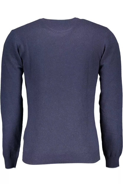 Blue Wool Men Sweater