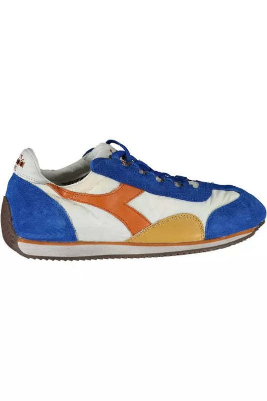 Zapatillas de piel azul para mujer