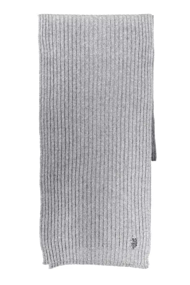 Gray Wool Mens Scarf