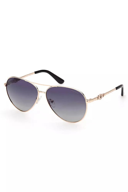 Gold Metal Women Sunglass