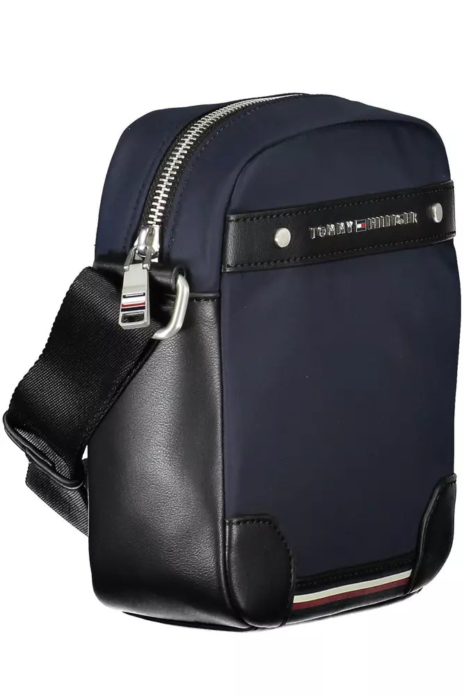 Bolso de hombro de poliéster azul para hombre