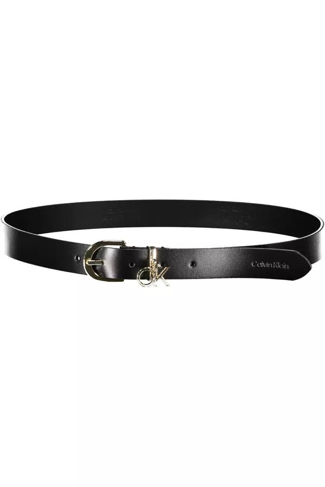 Black Leather Women Belt