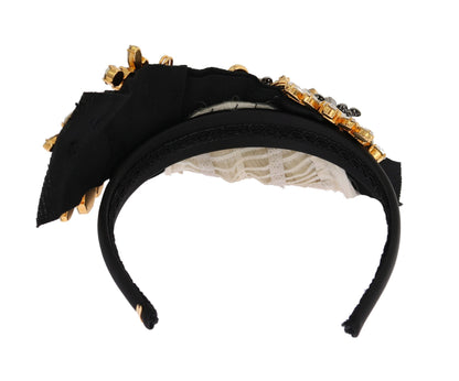 Elegant Black Crystal Headband Diadem