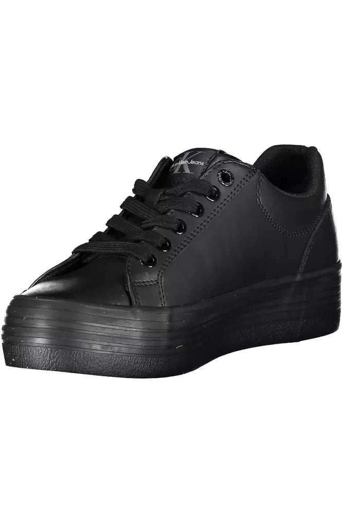 Zapatillas de piel negras para mujer