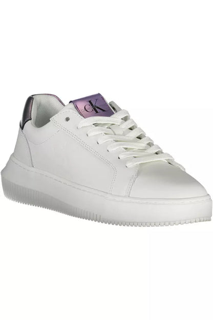 White Leather Women Sneaker