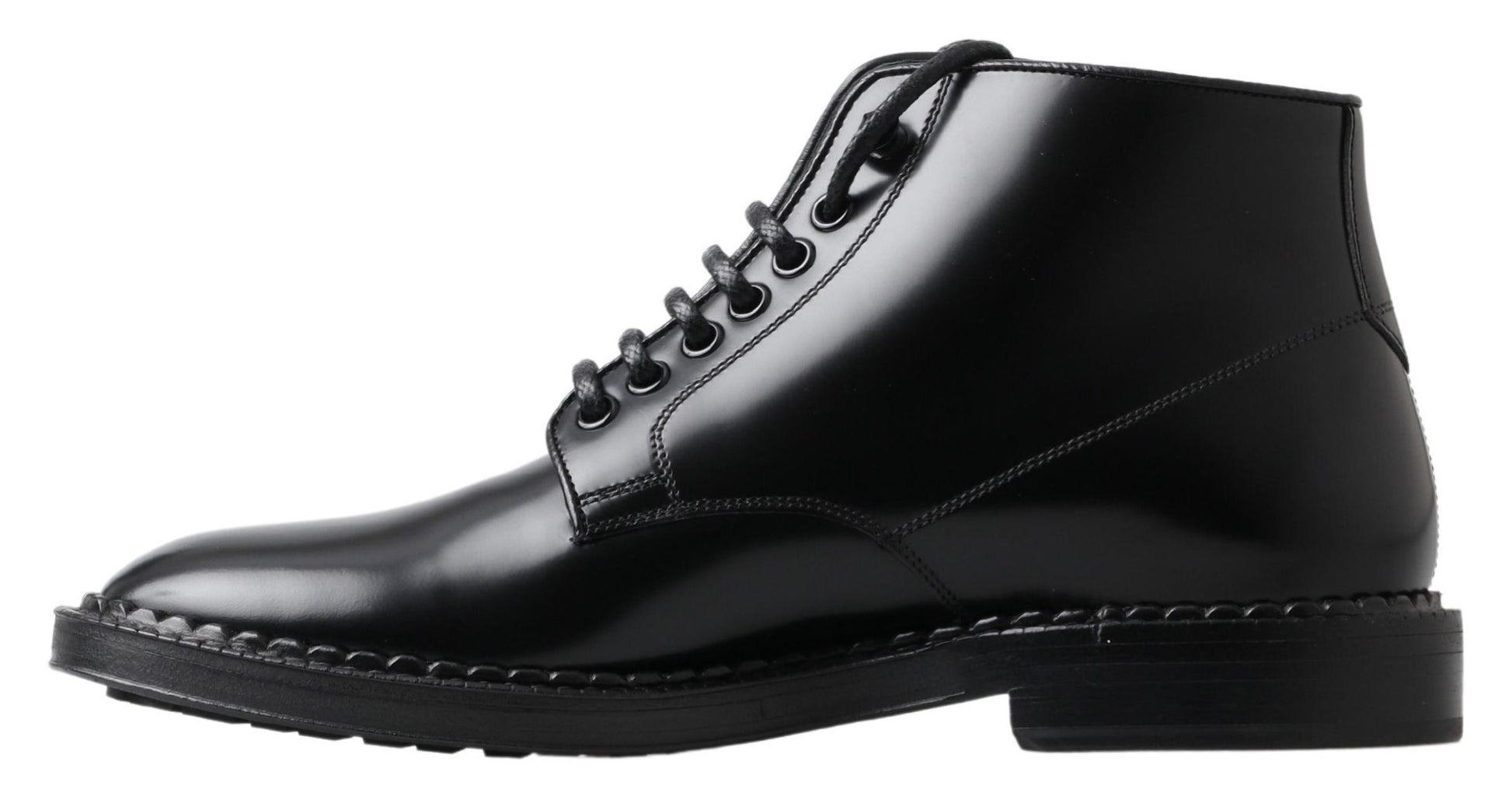 Botas elegantes de cuero negro para hombre