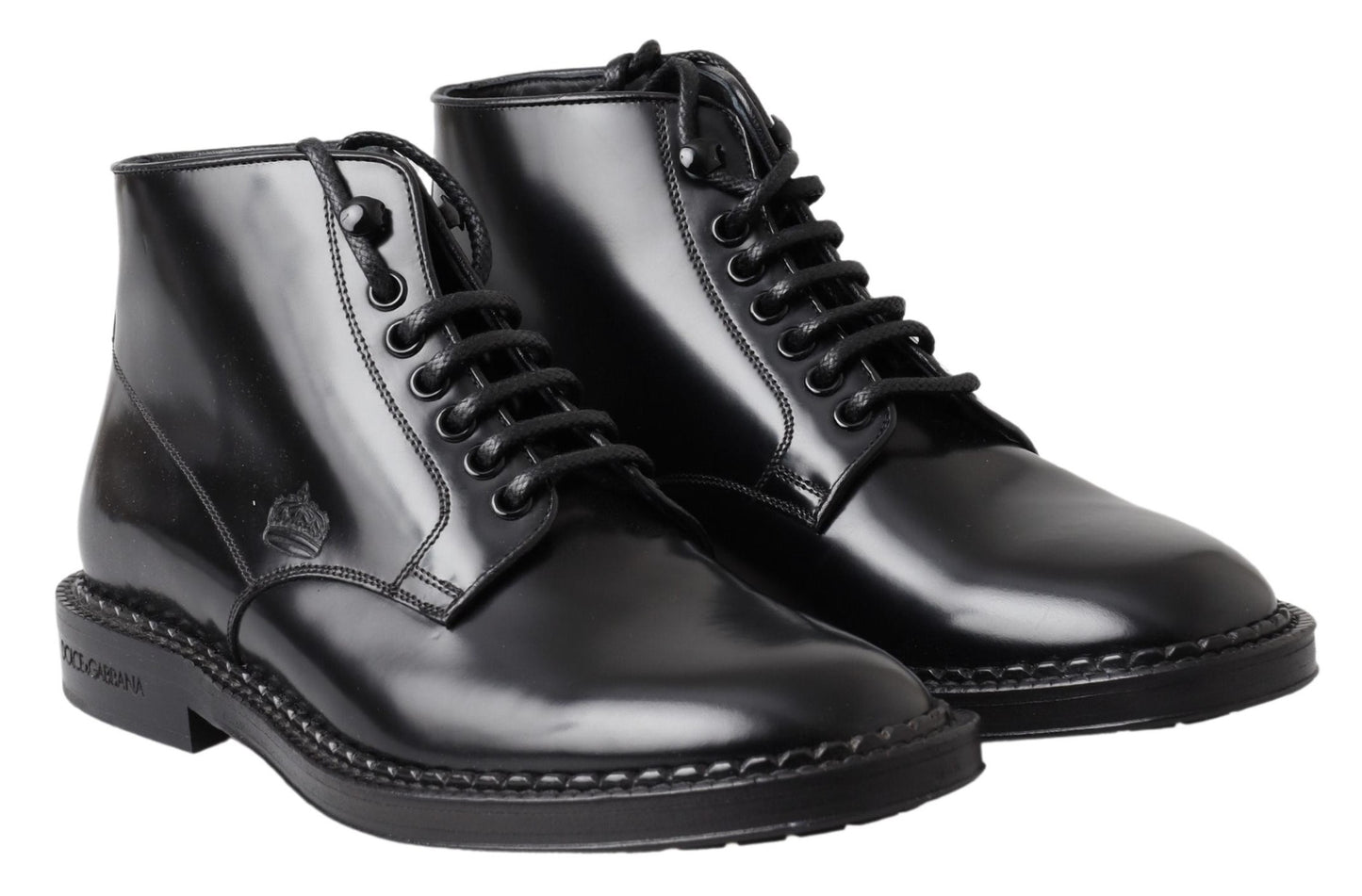 Botas elegantes de cuero negro para hombre