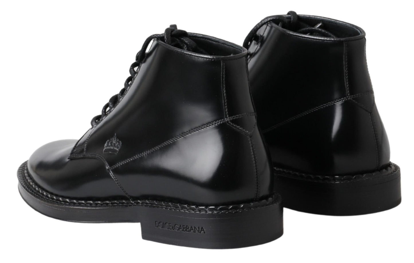 Botas elegantes de cuero negro para hombre