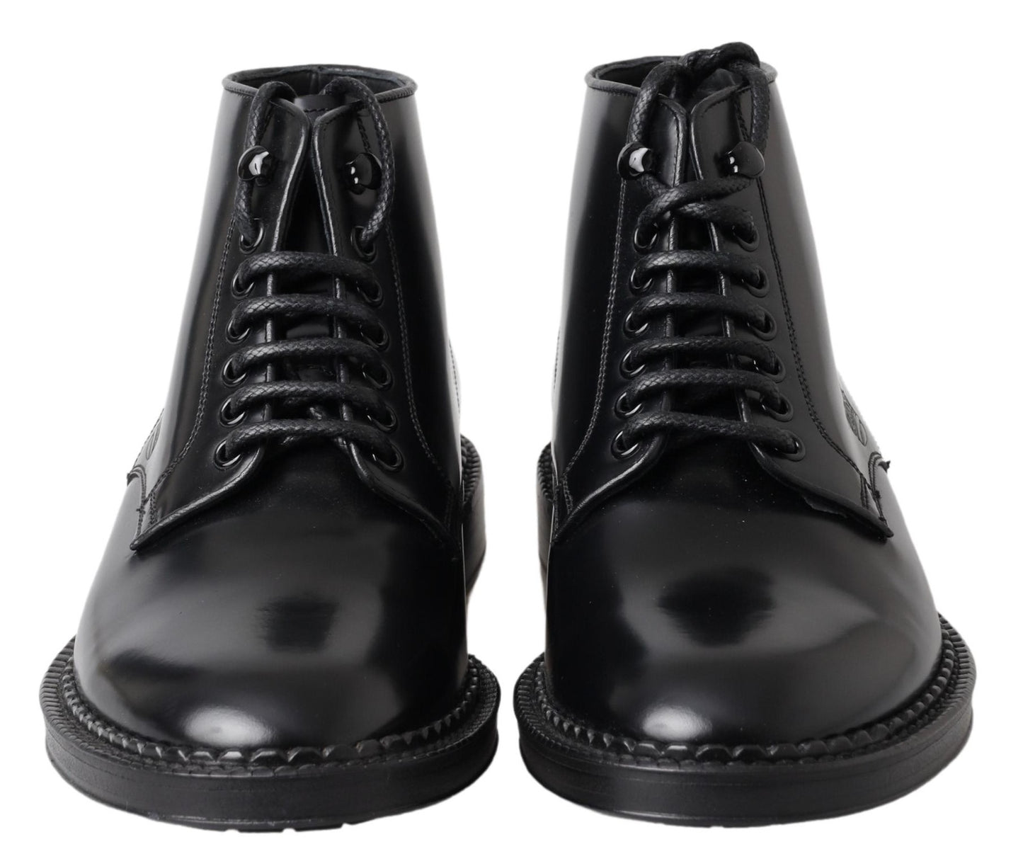 Botas elegantes de cuero negro para hombre