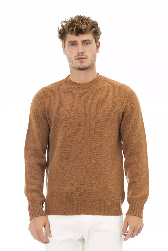 Suéter de hombre de alpaca beige