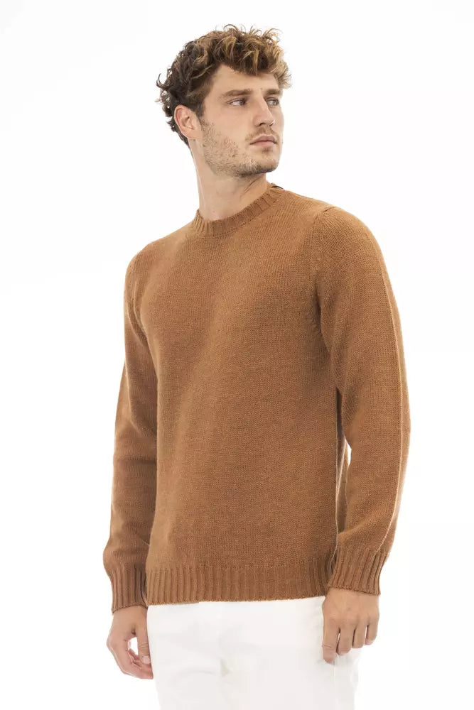 Suéter de hombre de alpaca beige