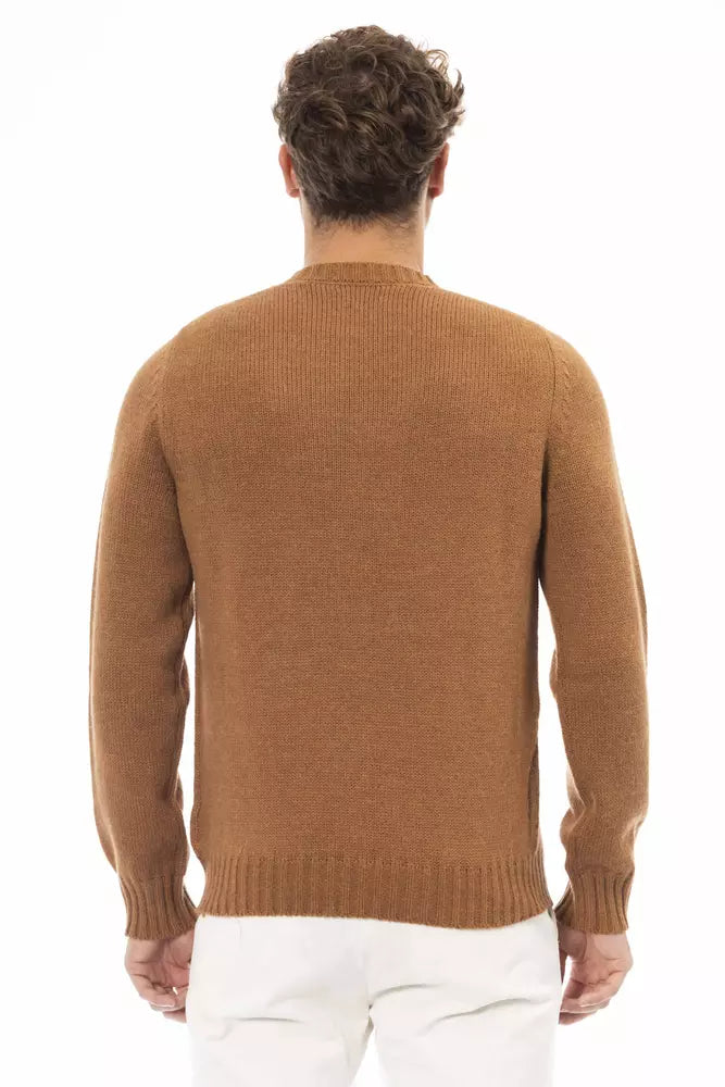 Suéter de hombre de alpaca beige