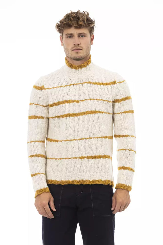 Suéter de hombre de alpaca beige